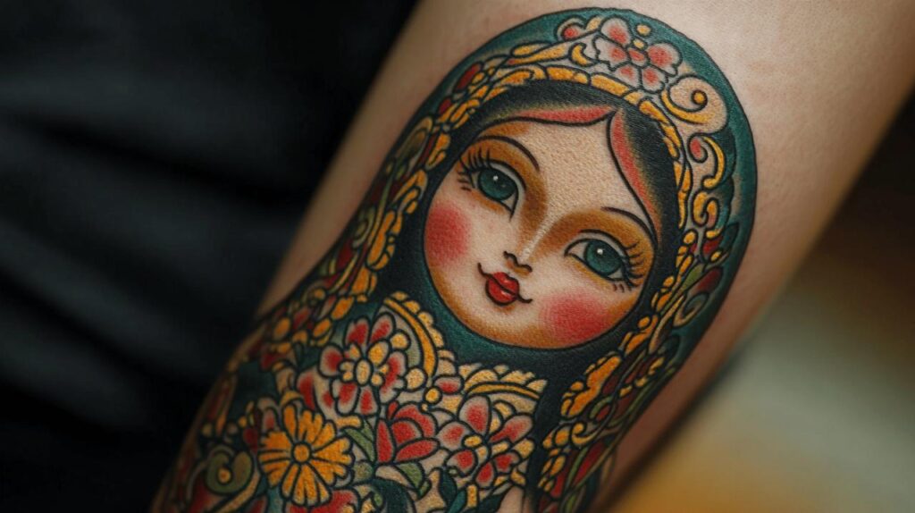 De la tradition a l’encre : Les matriochkas revisitees en tatouages
