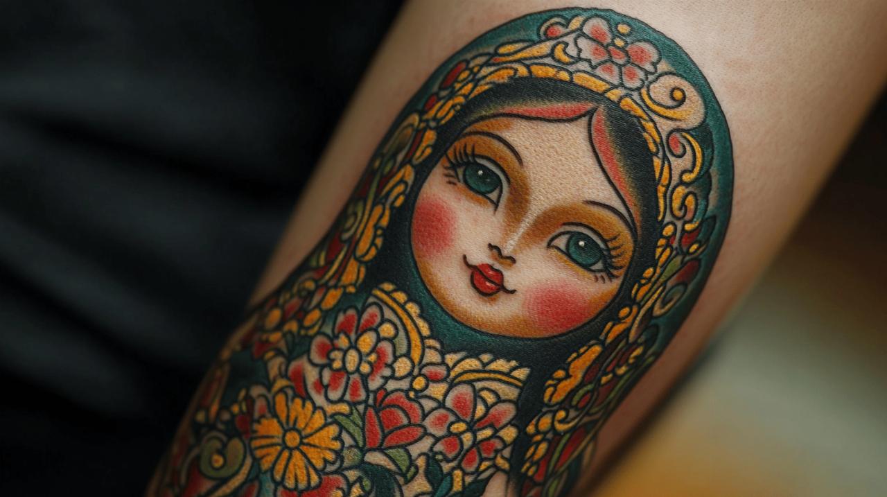 De la tradition a l’encre : Les matriochkas revisitees en tatouages